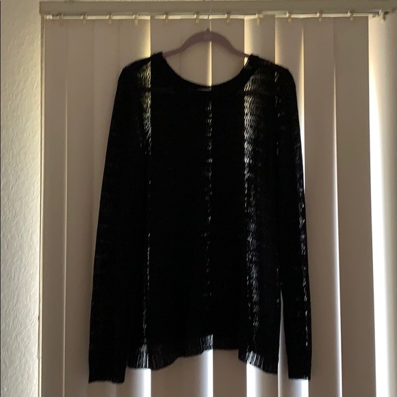 Lane Bryant Sweaters - Black Open stitch sweater